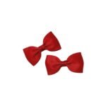 red grosgrain bow clips for girls handmade non slip alligator hair accessories