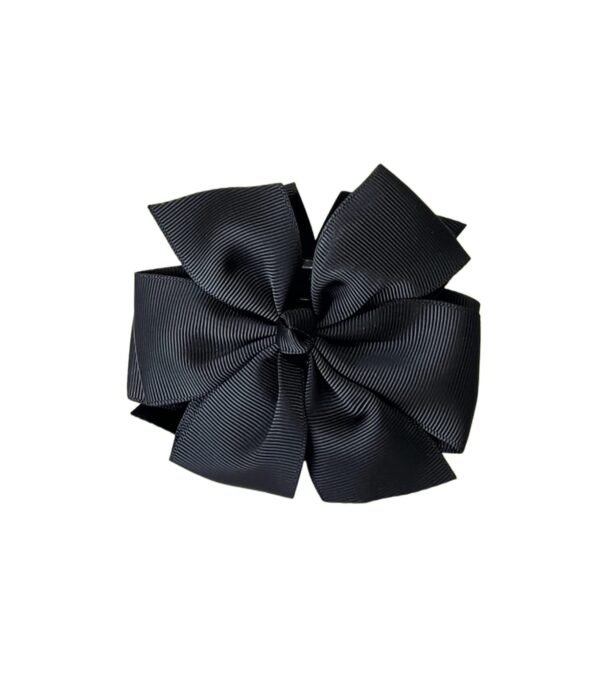Black Ribbon Bow Hair Claw Clip UAE Black Ribbon Bow Hair Claw Clip handmade grosgrain elegant hair accessory