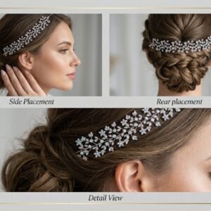 Bridal Crystal Hair Vine – Stunning Luxury Wedding Hair Accessory for Elegant Brides - Image 3