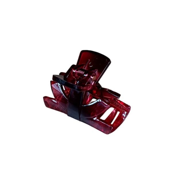 Maroon Transparent Hair Claw Clip For Women & Girls | Stylish Hair Accessories UAE Maroon transparent hair claw clip for women stylish durable hair accessories UAE