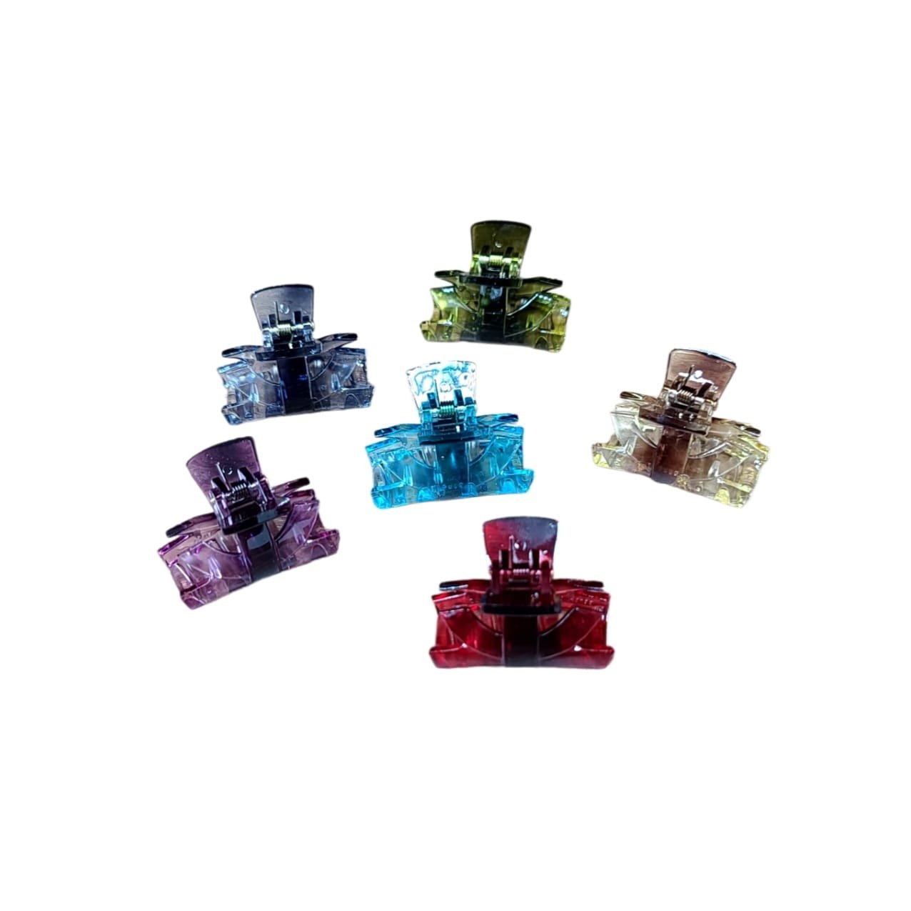 Translucent Small Korean Hair Claw Clips in Various Colors