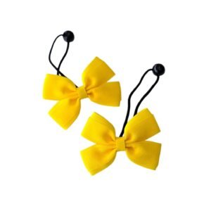 Handmade yellow hair bows for girls in UAE