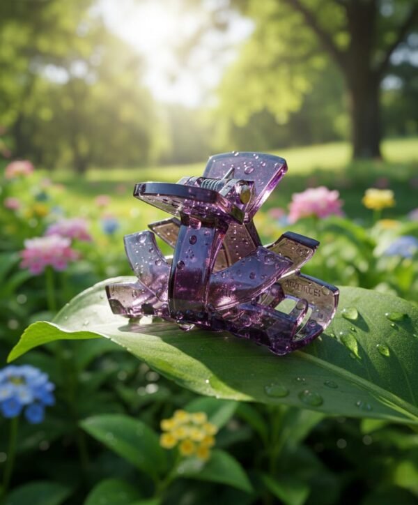 Purple korean hair claw clips strong grip long lasting shop online