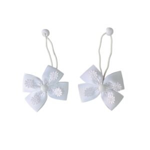 Handmade white school hair accessories for girls Abu Dhabi