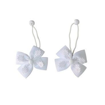 Handmade white school hair accessories for girls Abu Dhabi