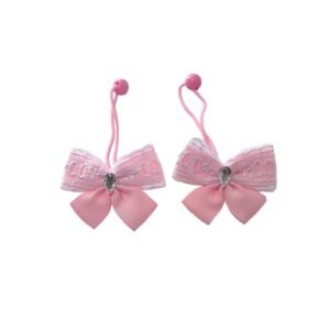 Pink Butterfly Ponytail Holder For Girls UAE