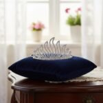 Sparkling Silver crystal wedding tiara crown for brides.