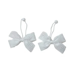 White Hair Accessories For School UAE Handmade