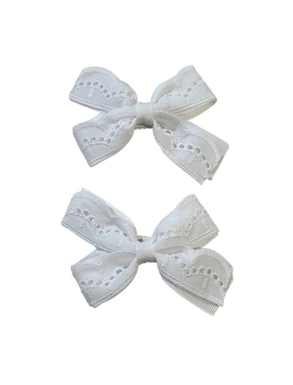 White Hair Clips For School Girls UAE Handmade By Young Fashion Palace