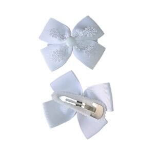 Flower lace ponytail holder and clips for school girls