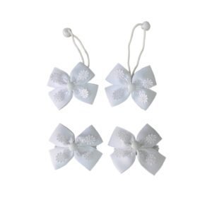White school hair accessories UAE handmade set