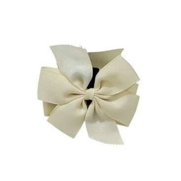 Ribbon Bow Hair Claw Clip for women elegant strong grip hair accessory