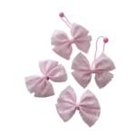 White school hair accessories hair tie and hair clips set for girls UAE