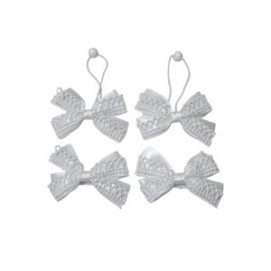 White School Hair Accessories For Girls UAE lace bow clips handmade