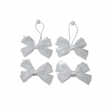 White School Hair Accessories For Girls UAE lace bow clips handmade