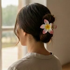 Flower Claw Clips pastel floral hair accessories UAE