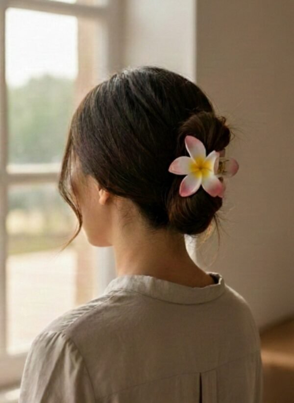 Flower Claw Clips pastel floral hair accessories UAE