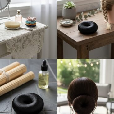 Premium Hair Bun Maker in brown for effortless hairstyling