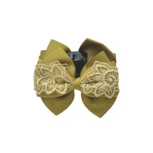 Golden Lace Hair Claw Clip handmade for women UAE