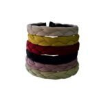 Beautiful elegant braided fabric hairband for girls in multiple colors handmade fashion accessory UAE