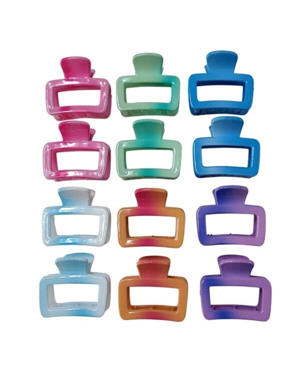 Claw Clips for Girls Teens Colorful Twelve Piece Hair Clip Box UAE best online hair accessories shop claw clips
