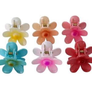 Flower Hair Claw Clips colorful floral hair accessories for girls