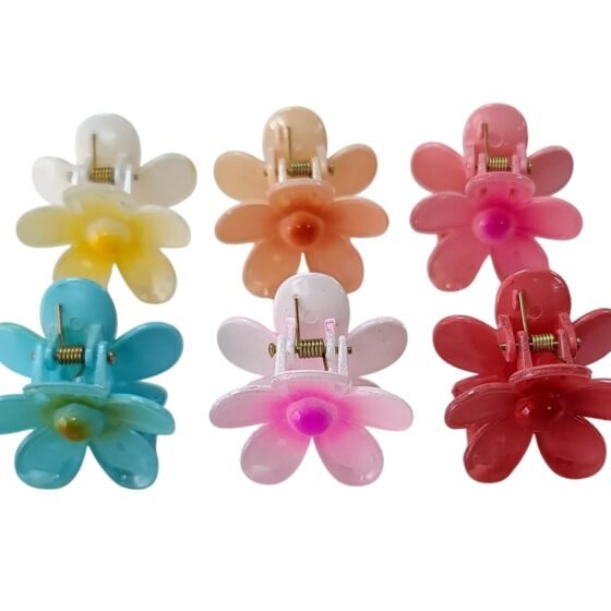 Flower Hair Claw Clips colorful floral hair accessories for girls