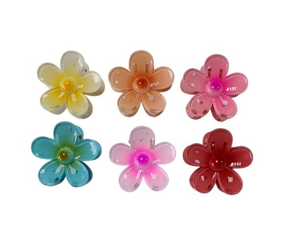 Cute flower claw clips for girls daily hairstyle accessories