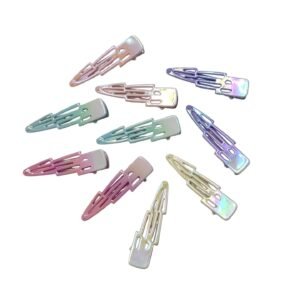 Colorful Alligator Clips 10pcs for Beauty Salon and Girls | Premium Metal Hair Clips UAE - Image 2