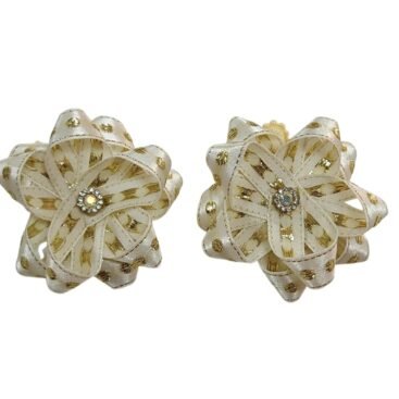 Golden Flower Hair Clips handmade for girls and kids UAE
