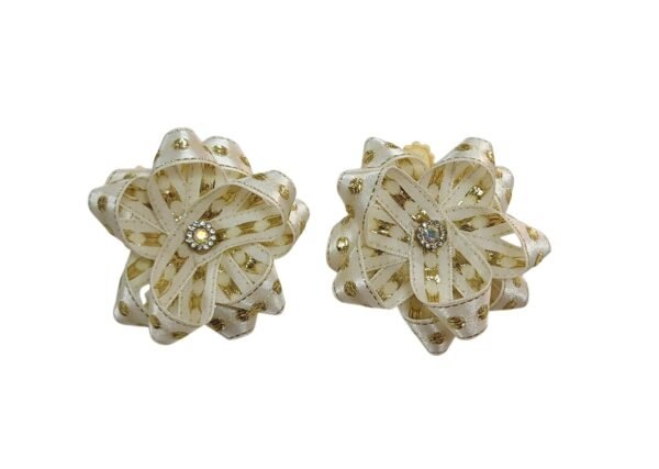 Golden Flower Hair Clips Handmade Hair Accessories for Girls UAE Golden Flower Hair Clips handmade for girls and kids UAE