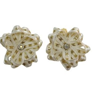 Handmade golden flower non slip tic-tac clips for girls