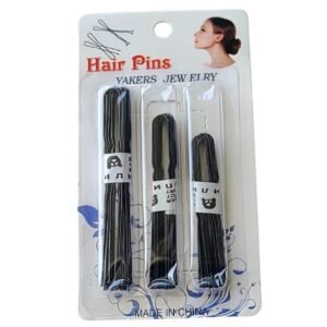 U Shaped Black Hairpins pack for bridal hairstyles UAE