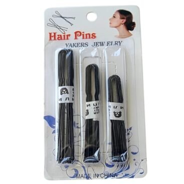 U Shaped Black Hairpins pack for bridal hairstyles UAE