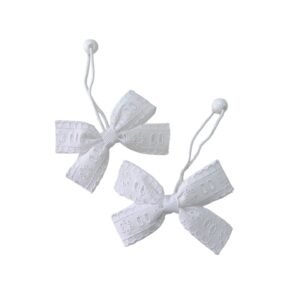 White ponytail holder for school girls in Dubai UAE