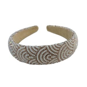 Beautiful Luxurious Girls Hairband with Rhinestone and Pearl for parties