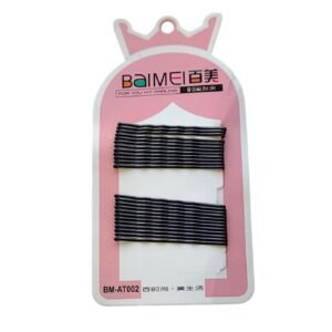Strong grip black bobby pins for women daily use
