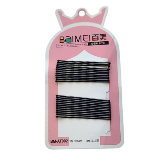 Strong grip black bobby pins for women daily use