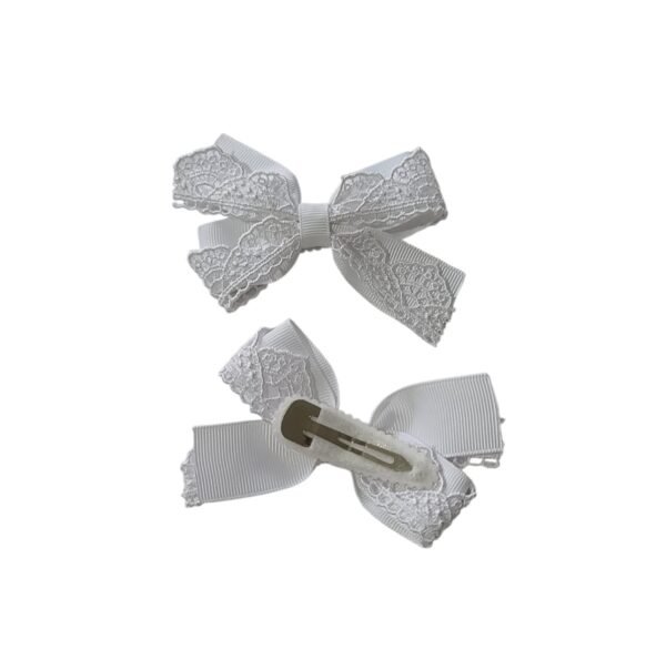 White Hair Clips for School UAE Korean non slip tic tac clips