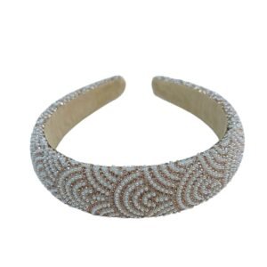 Beautiful Luxurious Girls Hairband with Rhinestone and Pearl | Elegant Premium Party Headband for Girls & Teens UAE - Image 2